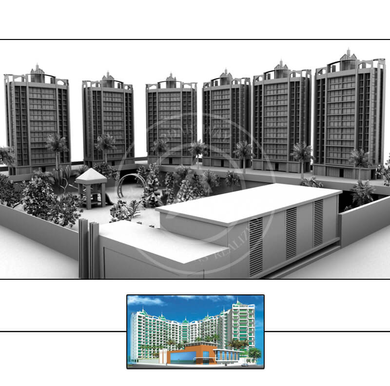 3D Architectural Modeling Residential complex Mumbai